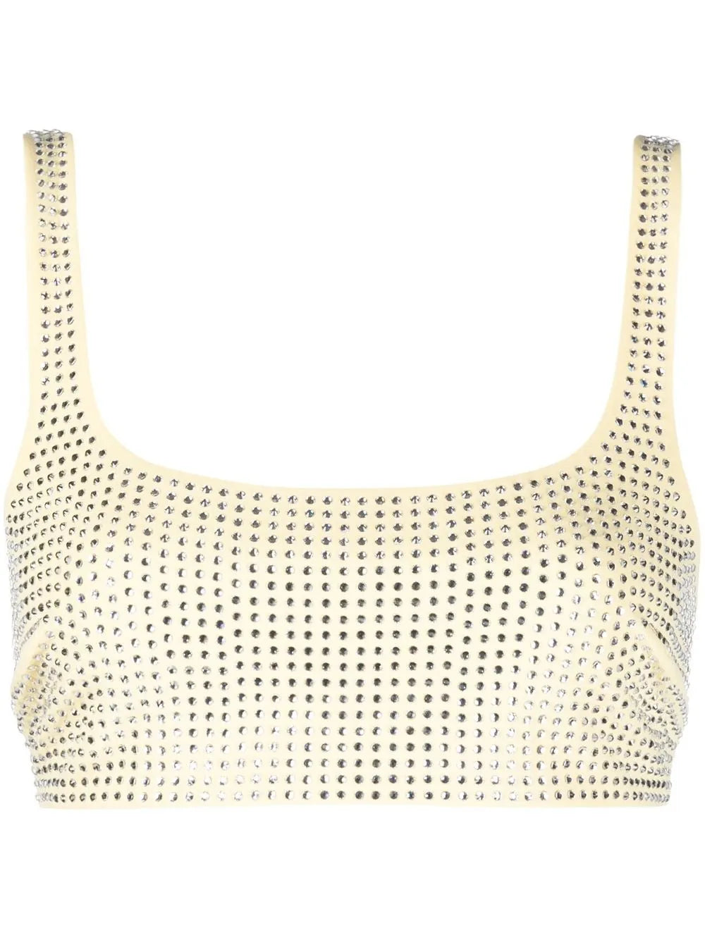 Crystal Embellished Crop Tank Top