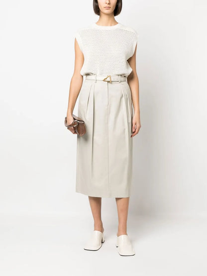 Honeycomb-Knit Crew-Neck Vest