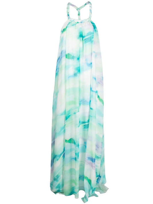 Abito Lungo In Chiffon Dress