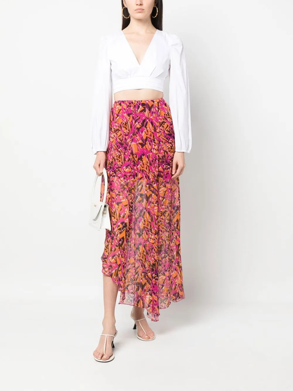 Balloon Sleeves Cropped Shirt