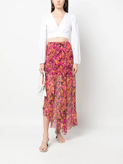 Balloon Sleeves Cropped Shirt