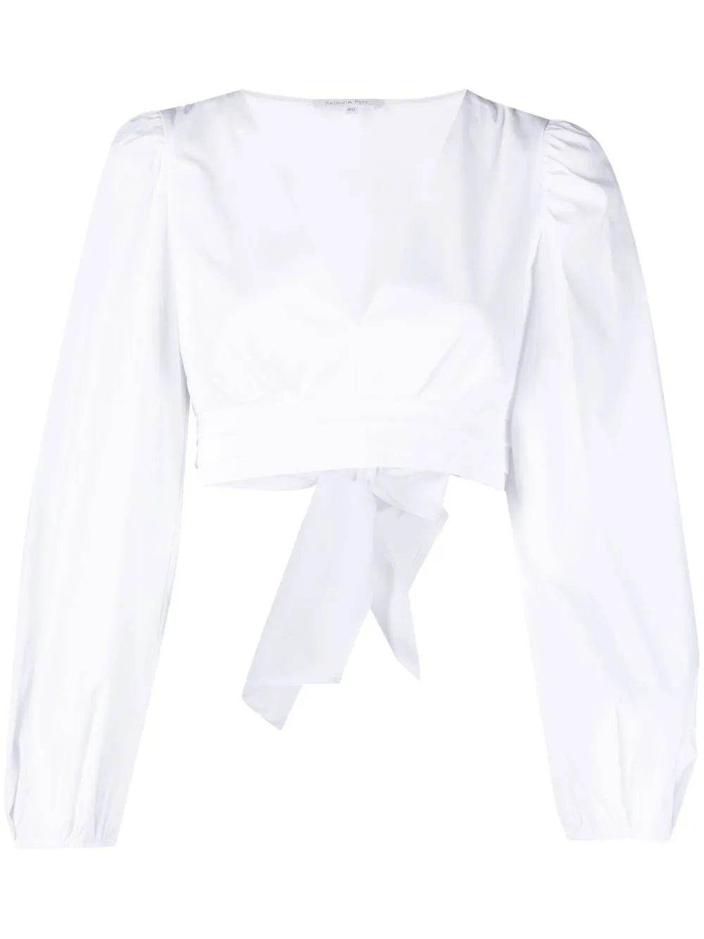 Balloon Sleeves Cropped Shirt