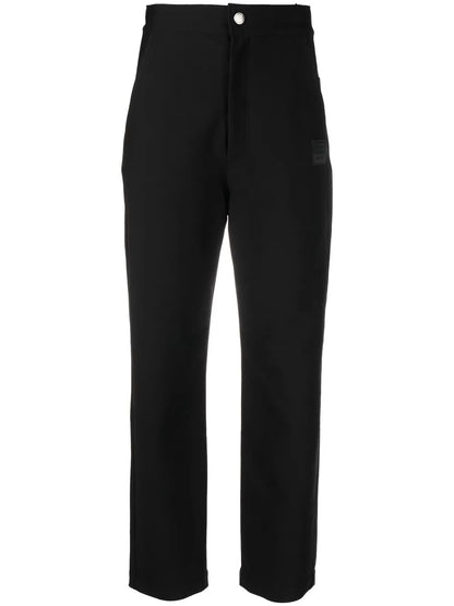 High-Waisted Straight-Leg Trousers