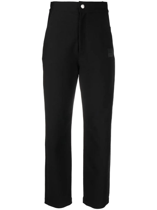High-Waisted Straight-Leg Trousers