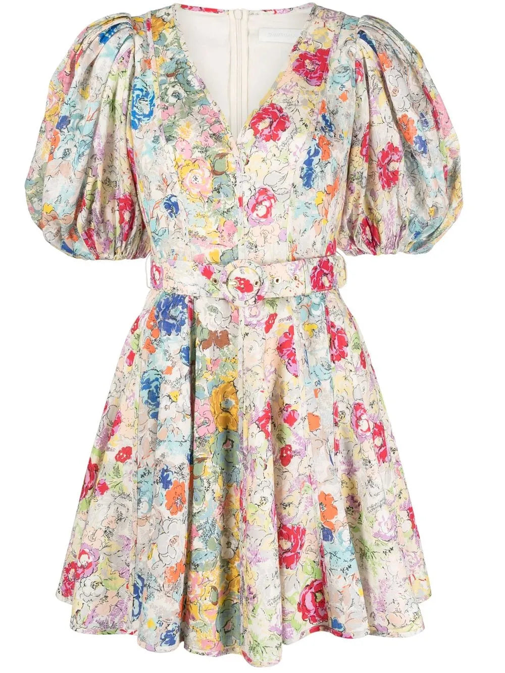Clover Floral-Print Minidress