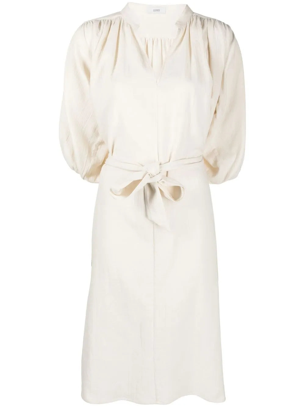 Tie-Waist Gathered Dress