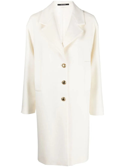 Virgin-Wool Single-Breasted Coat