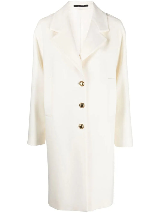 Virgin-Wool Single-Breasted Coat