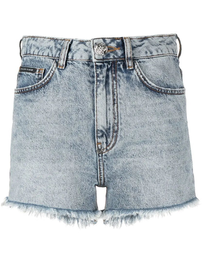 Embellished-Logo Detail Shorts