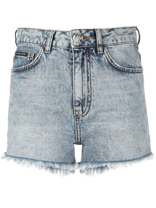 Embellished-Logo Detail Shorts