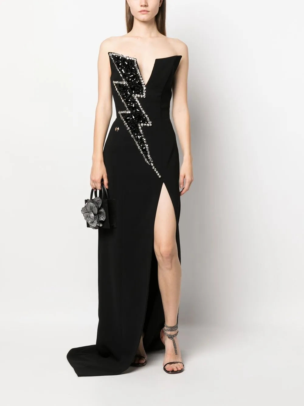 Thunder Crystal-Embellished Gown