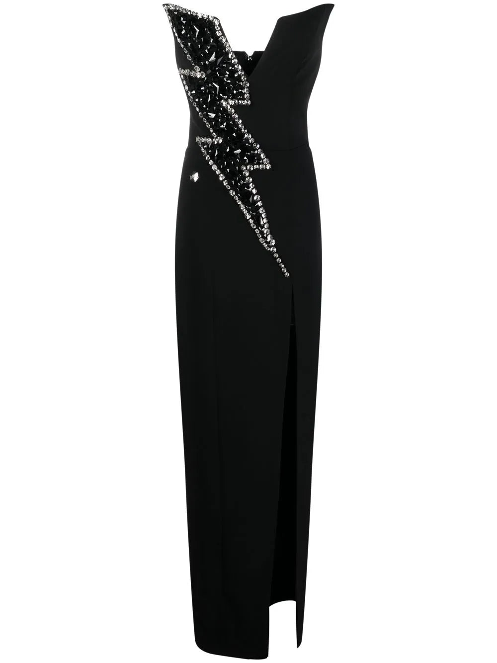 Thunder Crystal-Embellished Gown