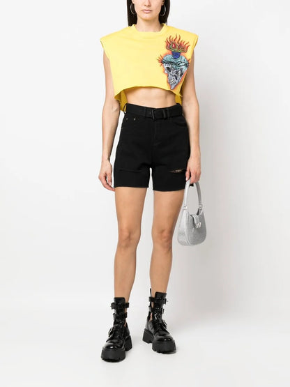 Love Tattoo Cropped T-Shirt