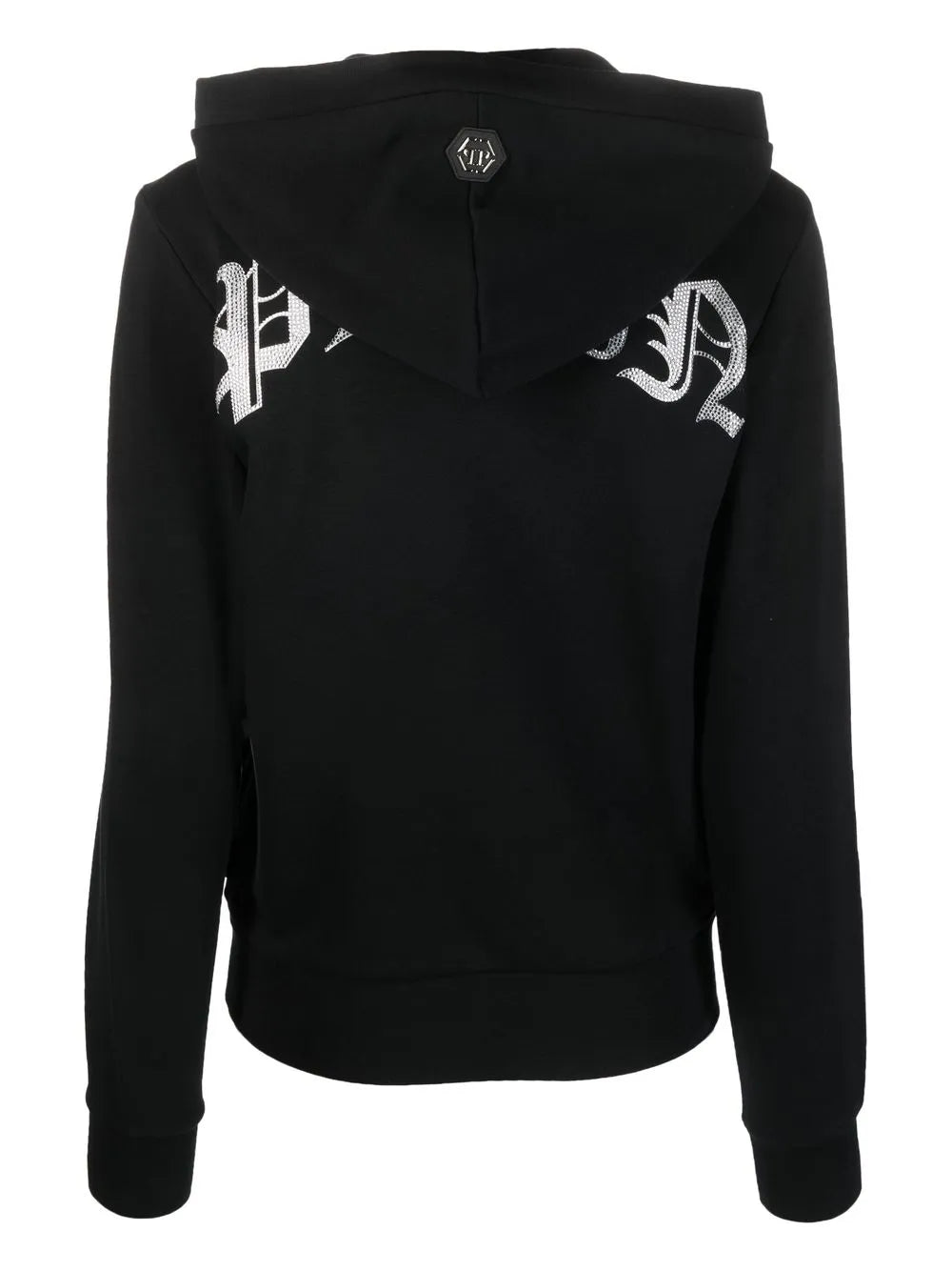 Crystal-Embellished Logo Hoodie