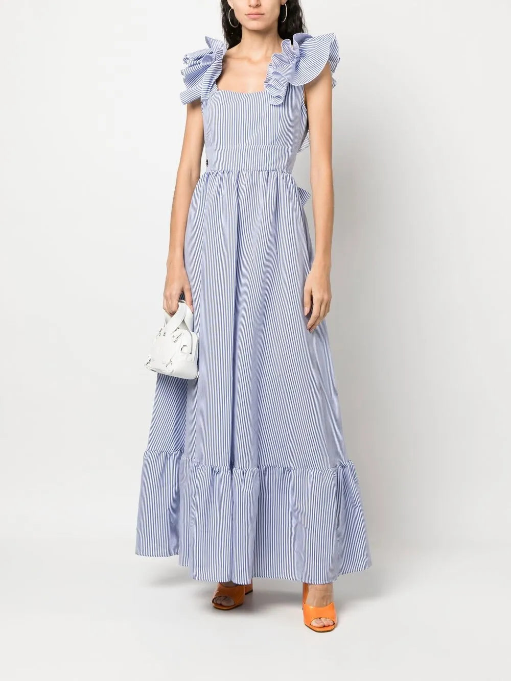 Ruffle Detail Maxi Dress