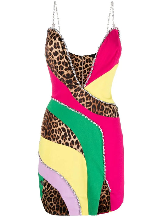 Patchwork Mini Dress