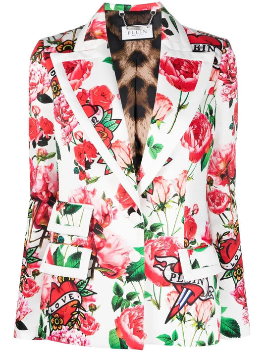 Love Floral-Print Blazer