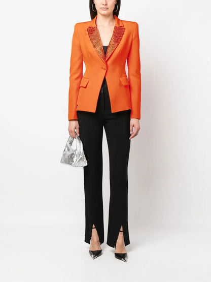 Fitted Single-Breasted Blazer