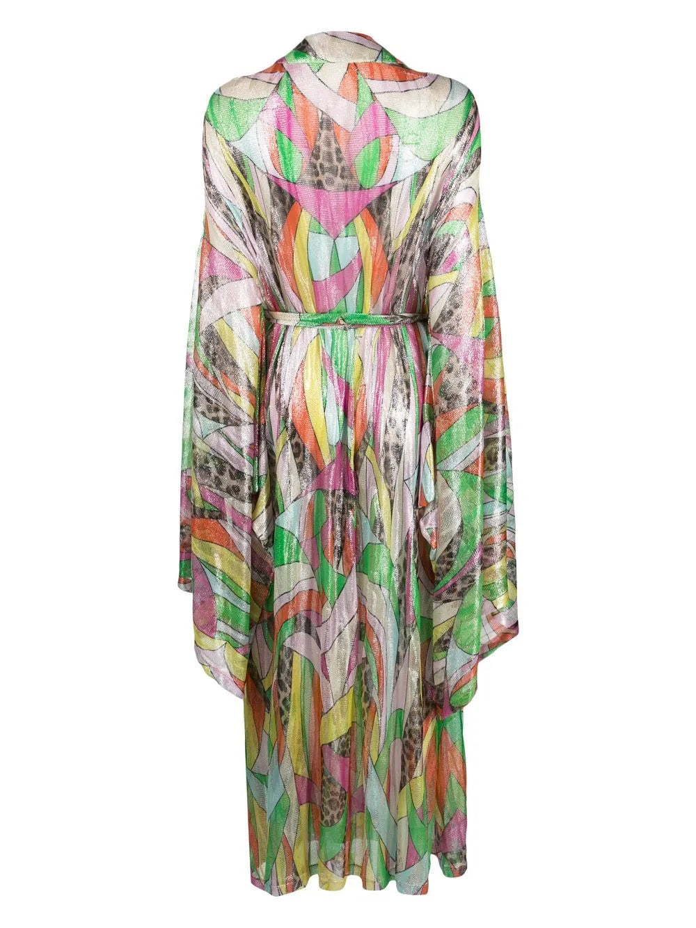 Graphic-Print Knitted Dress