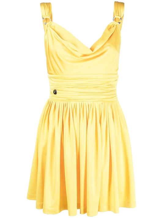 Gathered Waist Mini Dress