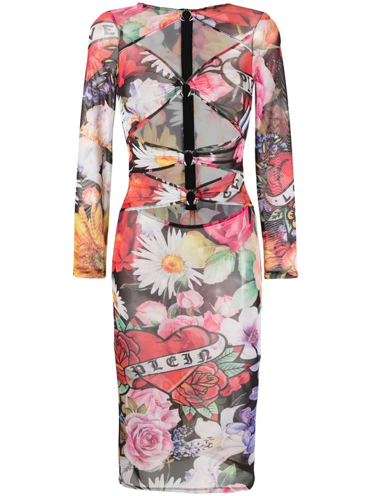 Love Flowers Midi Dress