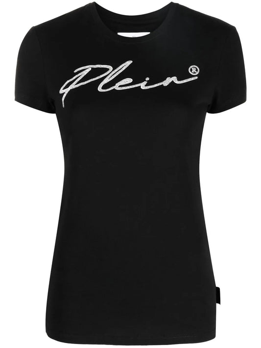 Logo-Embellishment Stretch-Modal T-Shirt