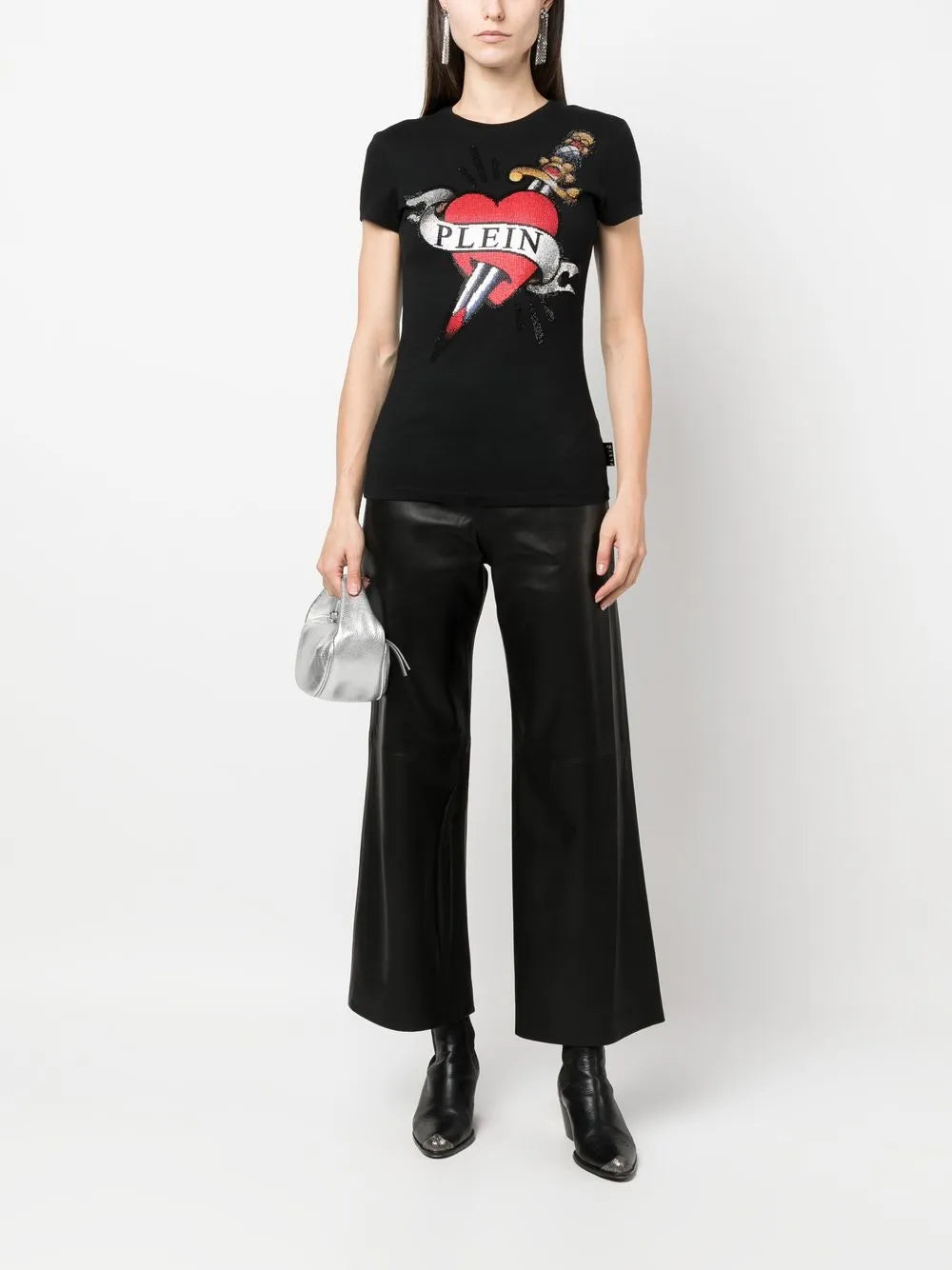Crystal-Embellished Logo T-Shirt