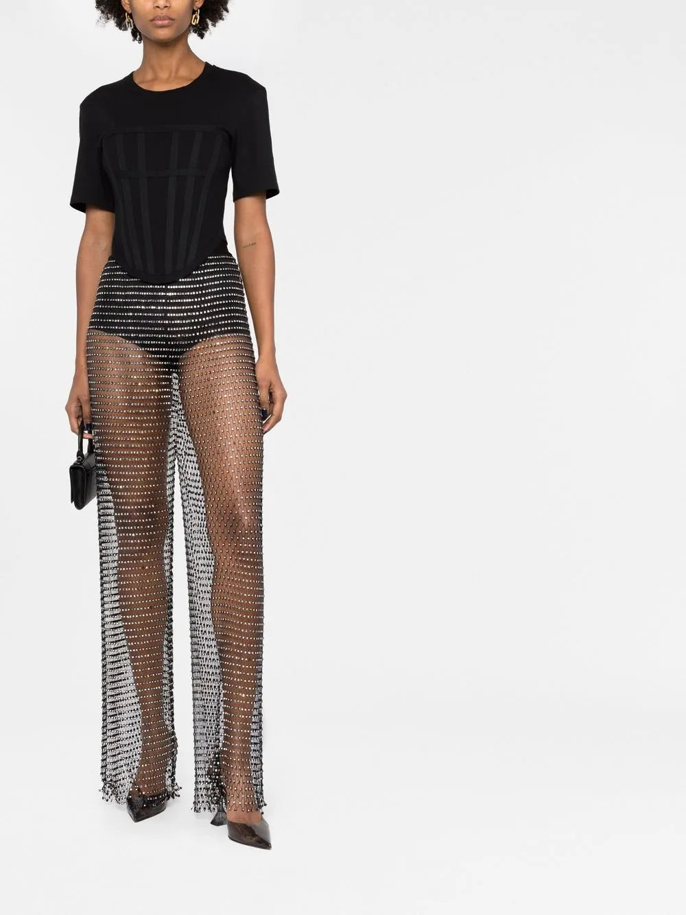 Crystal-Embellished Trousers