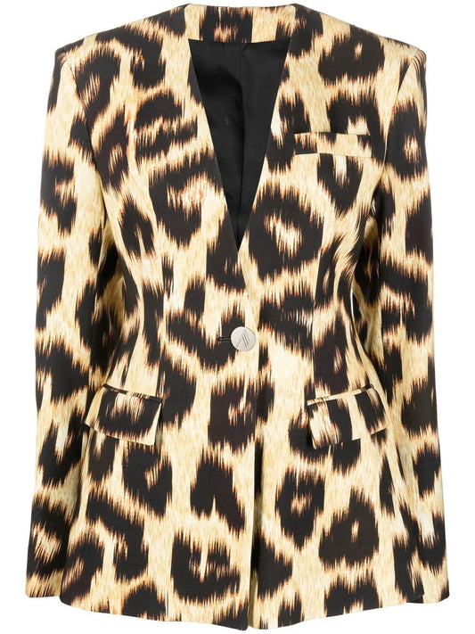 Louise Leopard-Print Blazer