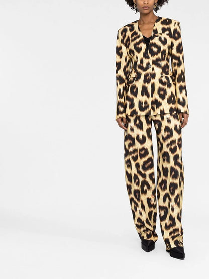 Louise Leopard-Print Blazer