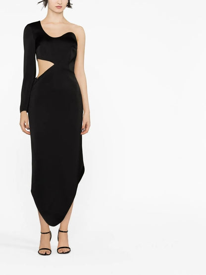 Selene One-Shoulder Asymmetric Dress