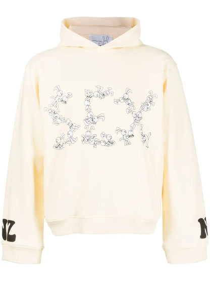 Bunny-Print Hoodie