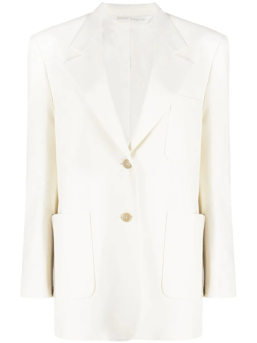 Knitted Tape-Detail Blazer