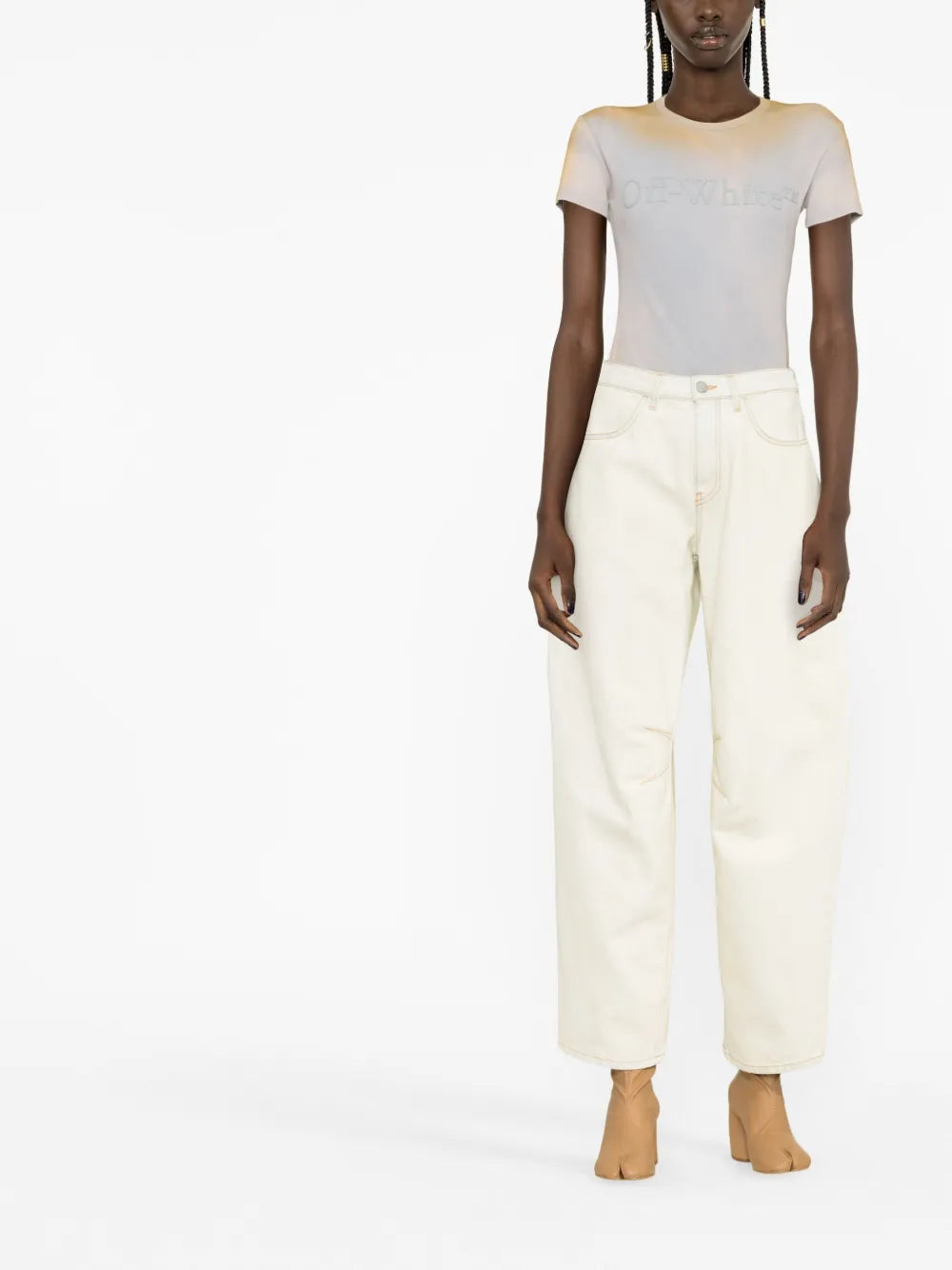 Tapered High-Waisted Jeans