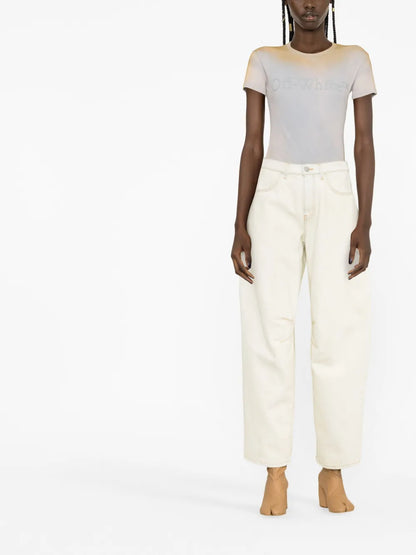 Tapered High-Waisted Jeans