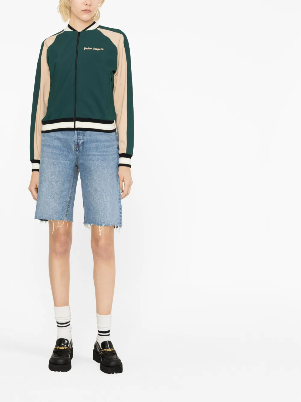 Cropped Bomber Jacket