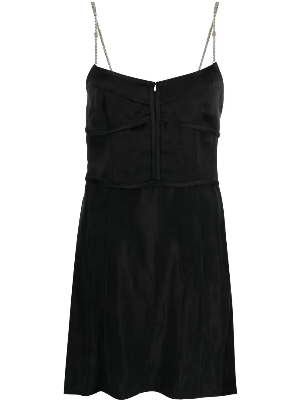 Chain-Straps Slip Minidress