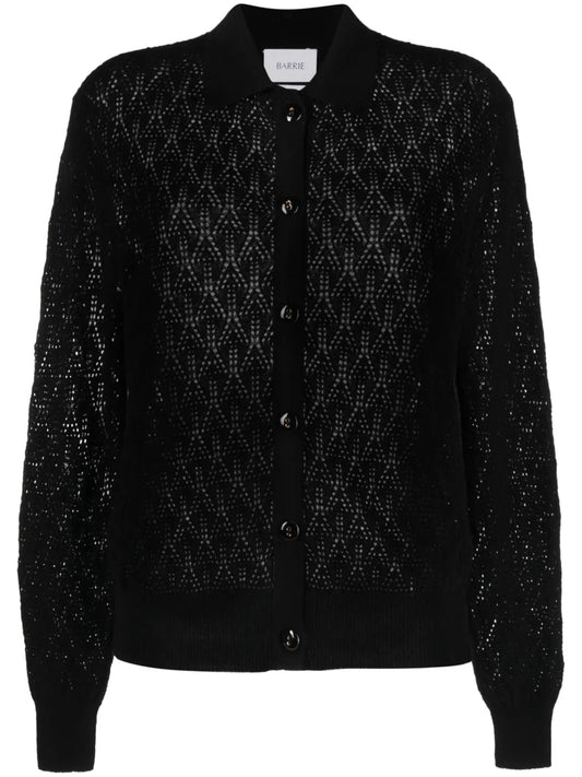 Pointelle-Knit Cashmere Top