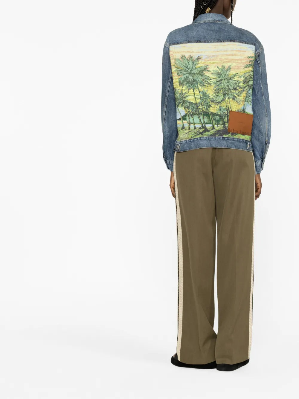 Sunrise-Print Denim Jacket