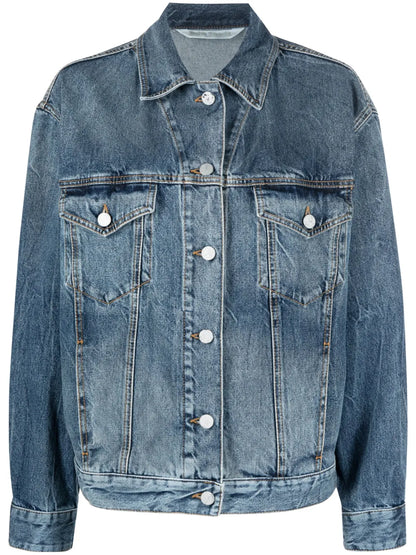 Sunrise-Print Denim Jacket