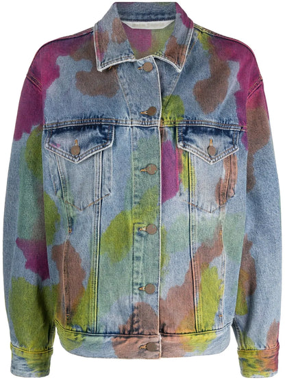 Tie-Dye Denim Jacket