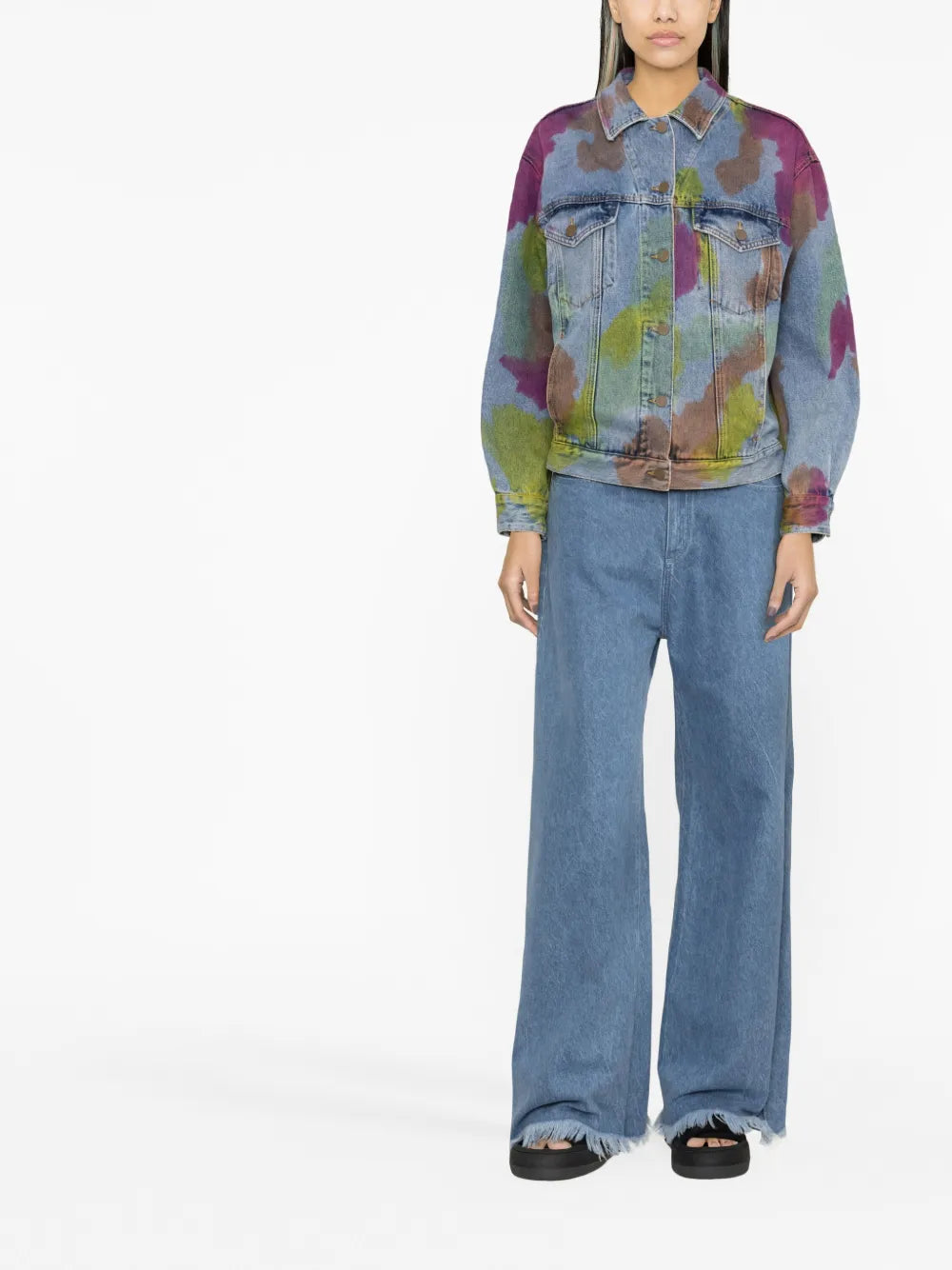 Tie-Dye Denim Jacket