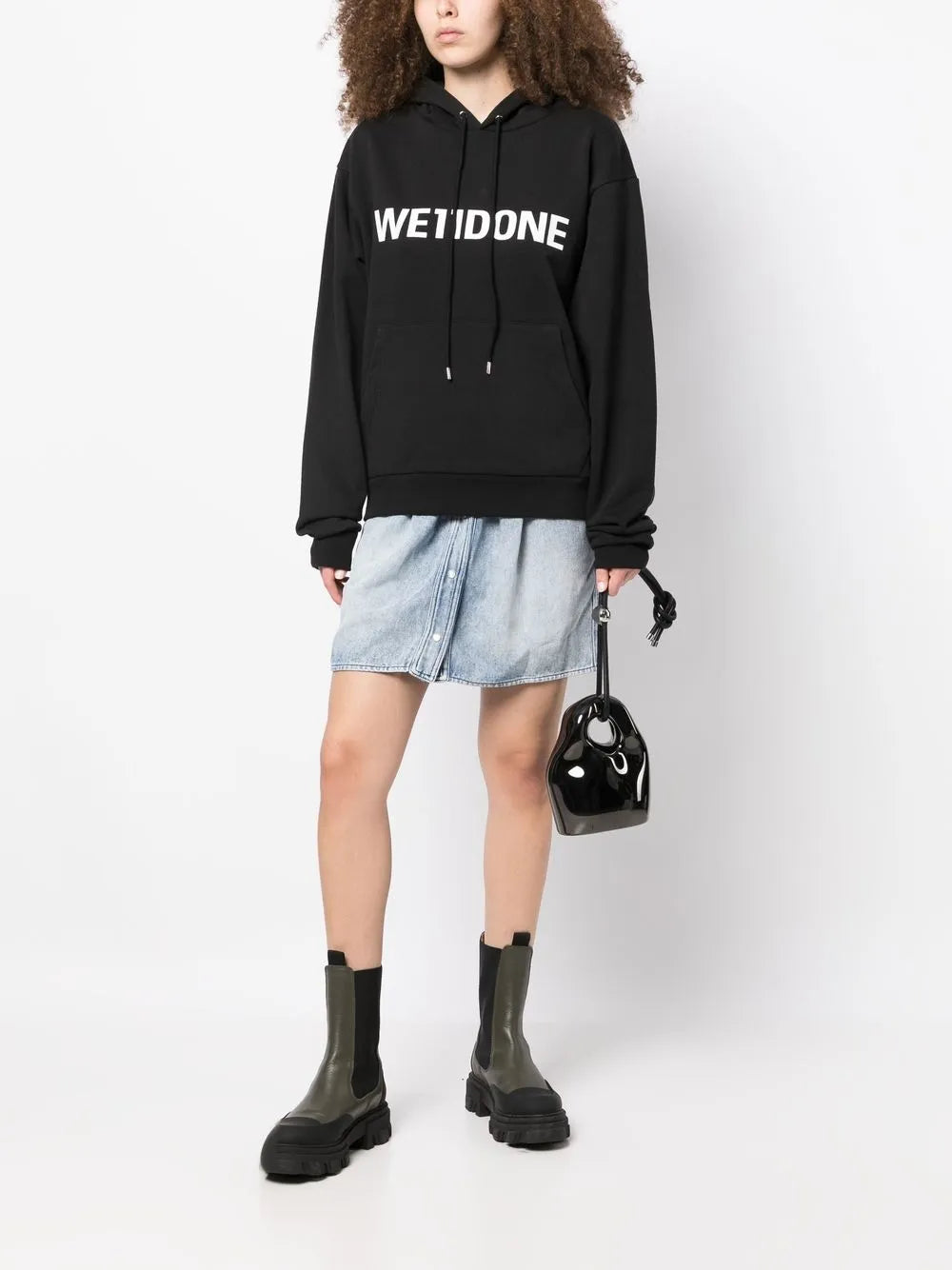 Logo-Print Drawstring Hoodie