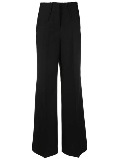 High-Waisted Flare-Leg Trousers
