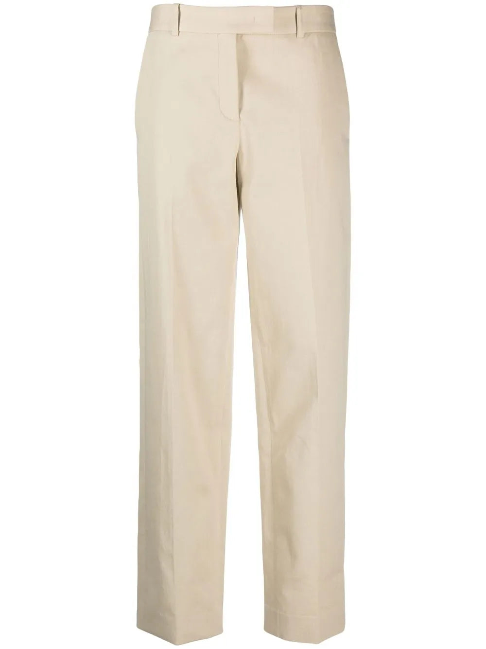 Straight-Leg Cut Trousers