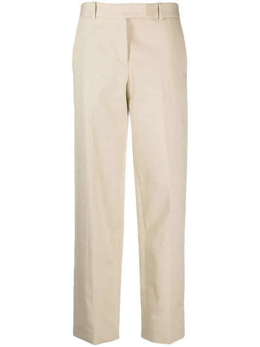 Straight-Leg Cut Trousers