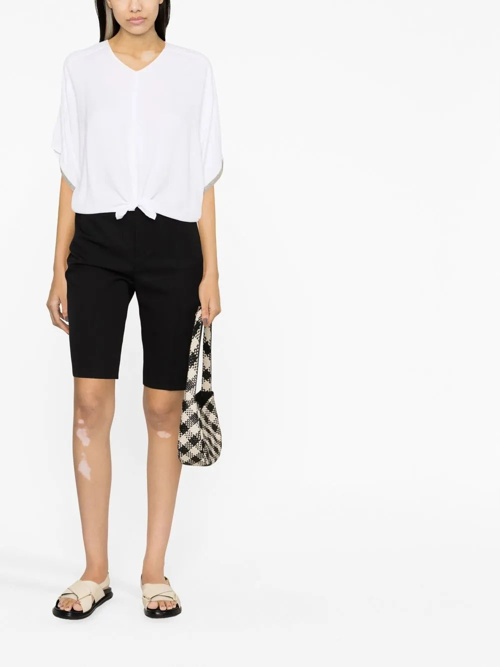 Knot-Detail Short-Sleeved T-Shirt