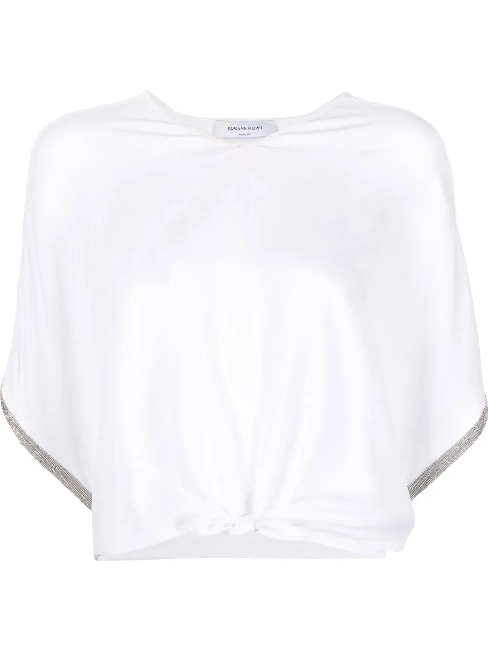 Knot-Detail Short-Sleeved T-Shirt