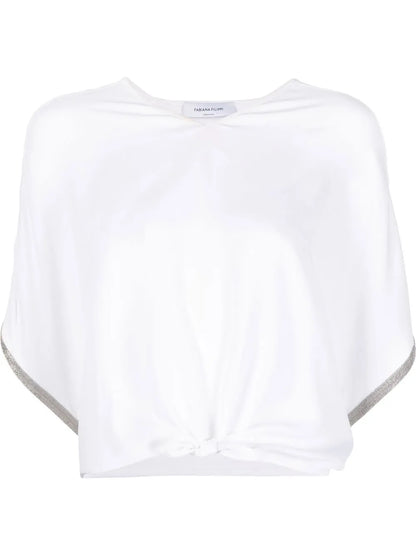 Knot-Detail Short-Sleeved T-Shirt
