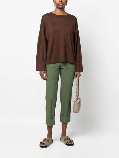 Bead-Embellished Sweater